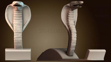 3D модель Дизайн скульптуры кобры (STL)