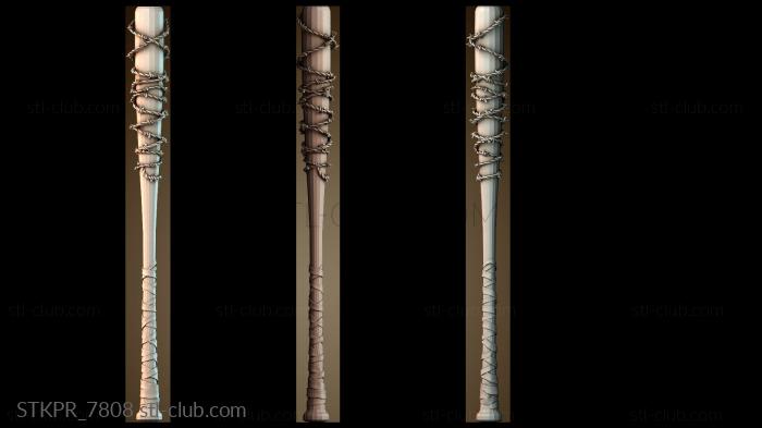 Статуэтки упрощенные Бита из колючей проволоки