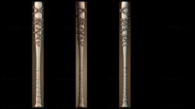 3D модель Бита из колючей проволоки (STL)