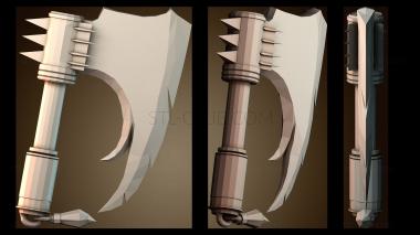 3D модель Стилизованный боевой топор (STL)