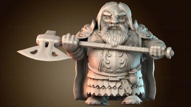 3D модель Скульптура воина фэнтези (STL)