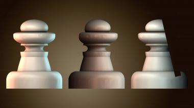3D модель Стилизованная шахматная фигура (STL)