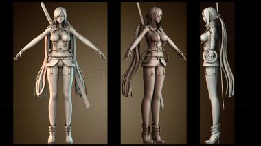 3D модель Мисс Саки (STL)