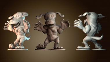 3D модель счастливый щенок собака (STL)