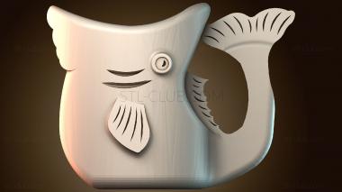 3D модель Кружка в форме рыбы (STL)