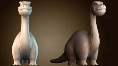 3D модель Динозавры едят траву (STL)