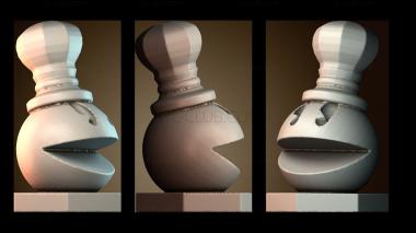 3D модель King шахматы pacman (STL)