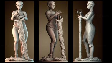 3D модель Мисс Эльфийка Воительница (STL)