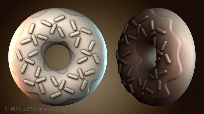 Статуэтки упрощенные Декоративный дизайн пончика