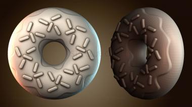 3D модель Декоративный дизайн пончика (STL)