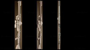 3D модель Футуристический дизайн винтовки (STL)