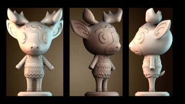 3D модель Рождественский олень (STL)