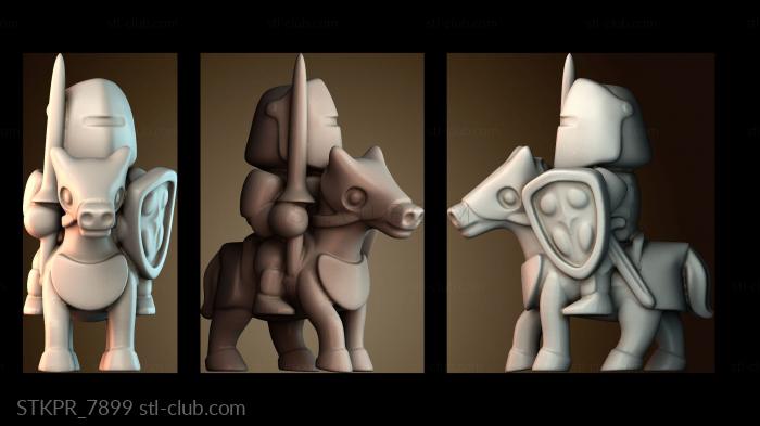 Статуэтки упрощенные Верховая езда