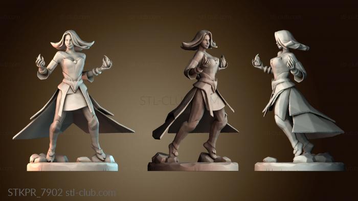 Статуэтки упрощенные Мистер Лина с огненным шаром dota 2