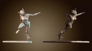 3D модель Женщина киборг (STL)