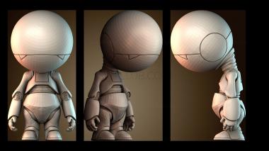 3D модель Стилизованная фигурка робота (STL)