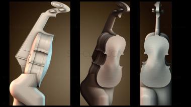 3D модель Элегантный дизайн скрипки (STL)