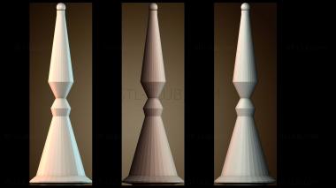 3D модель Цилиндрический слон шахматы (STL)