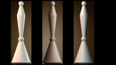 3D модель Цилиндровая королева шахматы (STL)