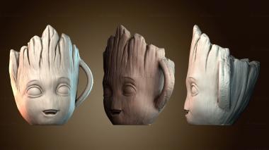 3D модель Кружка с милым растением (STL)