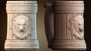 3D модель Стакан с эмблемой медведя (STL)