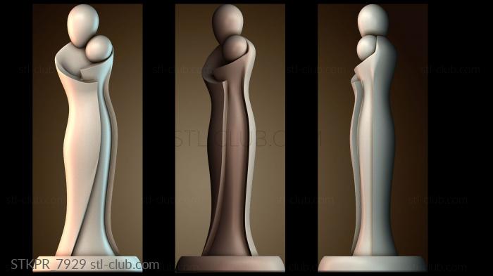 Статуэтки упрощенные Элегантная скульптура «Объятия»