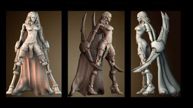 3D модель Мисс Сабе (STL)