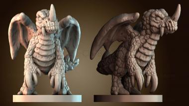 3D модель Однорогий дракон (STL)