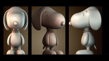 3D модель Собака Снупи (STL)