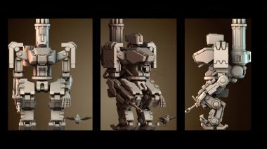 3D модель Механический робот и птица (STL)