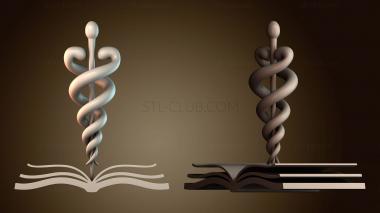 3D модель Медицинский символ и знания (STL)