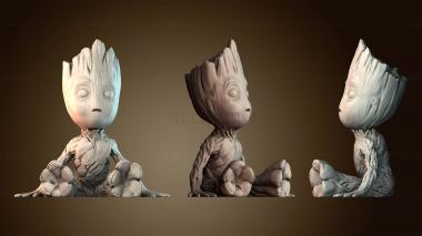 3D модель Малыш Грут в отряде супергероев (STL)