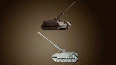 3D модель Проект военного танка (STL)