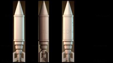 3D модель Концепция дизайна ракеты (STL)