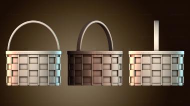 3D модель Плетеная корзина для хранения (STL)