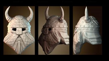 3D модель Дизайн шлема викинга (STL)