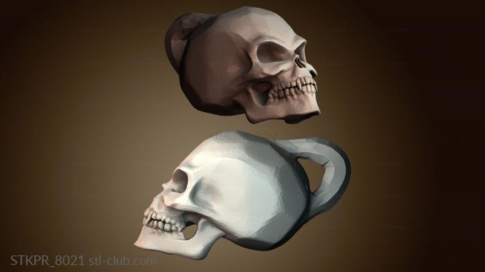 Статуэтки упрощенные Стилизованный человеческий череп