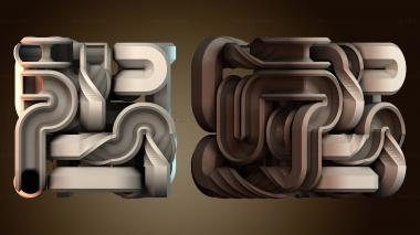 3D модель Абстрактный геометрический дизайн (STL)