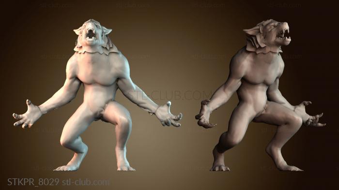 Статуэтки упрощенные Кровавый ярый волк