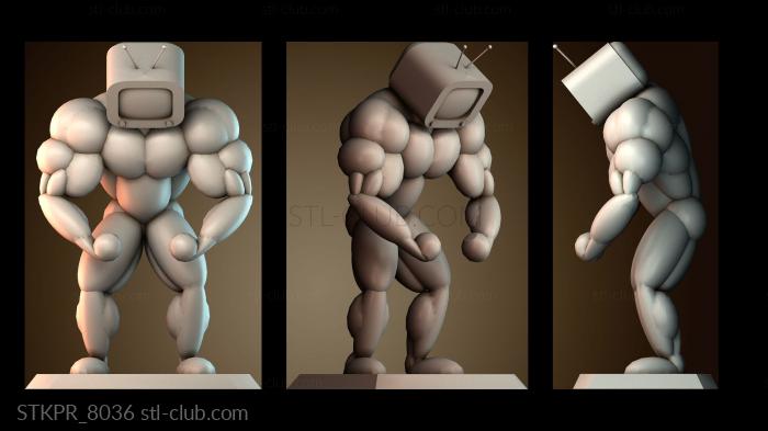 Статуэтки упрощенные Джимми Джет, тяжелоатлет