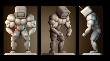 3D модель Джимми Джет, тяжелоатлет (STL)