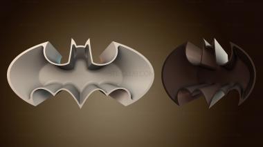 3D модель Дизайн логотипа Бэтмена (STL)