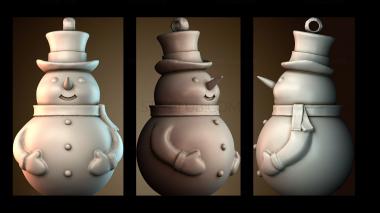 3D модель Фигурка снеговика (STL)