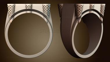 3D модель Дизайн декоративного кольца (STL)