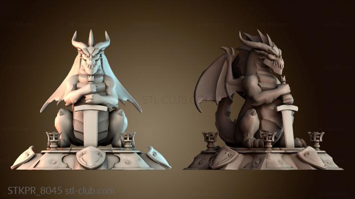 Статуэтки упрощенные Горячие здания ядро дракона