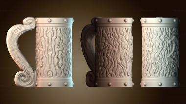 3D модель Декоративная деревянная кружка (STL)