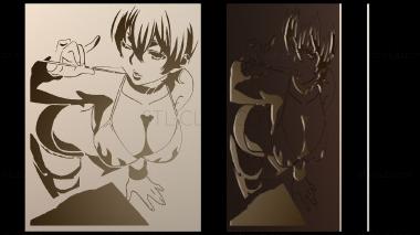 3D модель Художественная иллюстрация фигуры (STL)