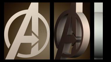 3D модель Символ Мстителей (STL)