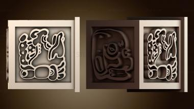 3D модель Дизайн иероглифов майя (STL)
