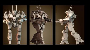 3D модель Проектирование меха робота (STL)